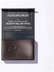 Față de pernă din mătase 51x76 cm Charcoal – slip