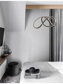 Lustra LED suspendata design modern TRUNO neagra NVL-9104722