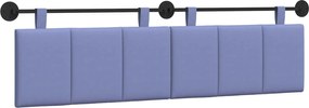 vidaXL Cap de pat suspendat Albastru Jeans 190 x 55 x 5 cm țesătură