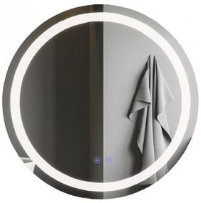 Oglinda Led Rotunda, 70cm, Functie Dezaburire, EsnJ05
