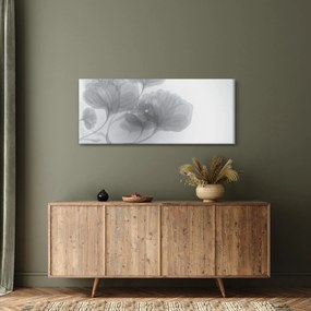 Tablou - Flori în nuanțe gri (120x50 cm)