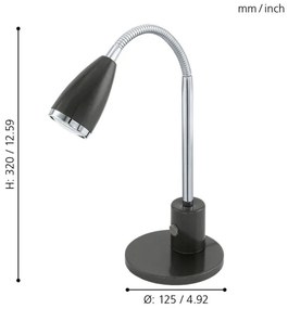 Lampă de masă Eglo 92873 FOX 1xGU10/3W/230V