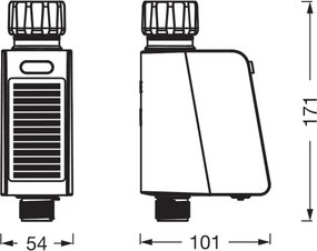 Osram - Electrovalvă de irigare cu panou solar SMART+ IP55 Wi-Fi
