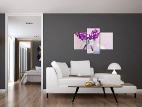 Tablou cu flori violete (90x60 cm)
