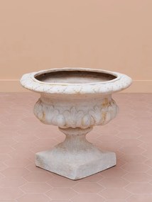 Jardinieră de exterior din oxid de magnesiu și fibră de sticlă, H49 cm, "Florence"