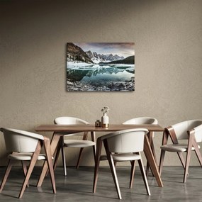 Tablou - lacul iarna (70x50 cm)
