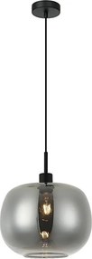 Lampă suspendată pe cablu ALAN 1xE27/40W/230V negru fumuriu