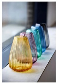 Vază din sticlă Bitz Kusintha, înălțime 22 cm, galben