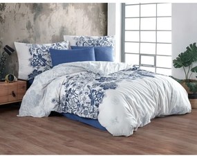 BedTex Lenjerie de pat din bumbac Armina albastru, 220 x 200 cm, 2 bucăți 70 x 90 cm, 220 x 200 cm, 2 buc. 70 x 90 cm