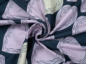 Lenjerie din microfibra VIOLET HEARTS mov deschis Dimensiune lenjerie de pat: 2 buc 70 x 80 cm | 160 x 200 cm