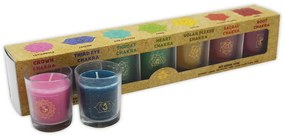 Set lumânări aromate Arome Balanced Chakra, 7 buc,