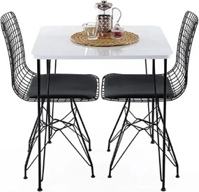 Masa bucatarie patrat texturata, Homs 70x70x75 cmA0046