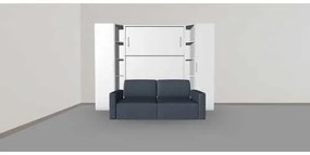 Set pat rabatabil dublu cu canapea 2 locuri si 2 dulapuri Royal Single Wardrobe (50 cm) - Royal SMALL Wardrobe&SOFA SET (150X200)
