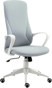 Vinsetto Scaun de Birou Ergonomic și Tapitat, Înălțime Reglabilă, Funcție de Înclinare, 62x56x110-119.5 cm, Gri | Aosom Romania