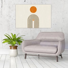 Tablou - Arcuri maro (90x60 cm)