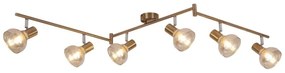 Rabalux 5553 - Lampă spot HOLLY 6xE14/40W/230V auriu
