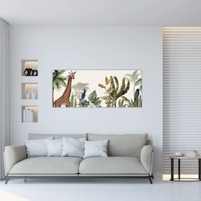 Tablou - Locuitorii africii (120x50 cm)