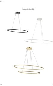 Redo 01-3340 - LEO Lampă suspendată LED dimerizabilă pe cablu, LED/67W/230V, albă