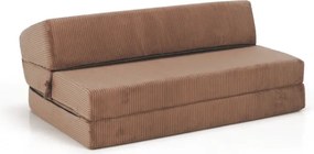 Saltea pliabilă/fotoliu extensibil, 2 in 1, maro deschis, VEDIS