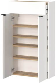 Pantofar alb cu sertare cu aspect de lemn de stejar Ameca – Germania