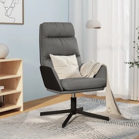 vidaXL Scaun de relaxare, gri deschis, material textil