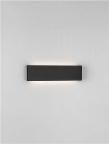 Aplica exterior neagra liniara 30cm IP65 LED METRIC