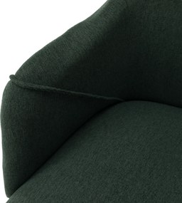 Fotoliu design, verde / fag, PETRUS