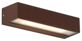 Lampă de perete industrială maro-ruginiu, inclusiv LED IP65 - Steph