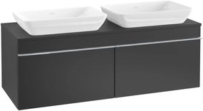 Villeroy &amp; Boch Venticello dulap 125.7x50.2x43.6 cm dulap atârnat sub chiuvetă negru A94901PD