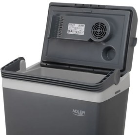 Lada frigorificа Adler AD 8094, 22 L, 45/55 W, 12V/220V, Clasa climatica ST, Izolatie speciala C5H10, Gri