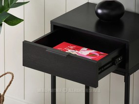 Măsuță consolă Norma S (lemn negru + negru). 1110830