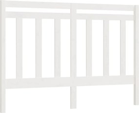 vidaXL Tăblie de pat, alb, 141x4x100 cm, lemn masiv de pin