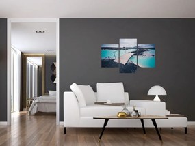 Tablou cu pod din lemn (90x60 cm)
