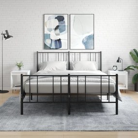 vidaXL Noptiere, 2 buc., alb extralucios, 40x35x50 cm, lemn compozit