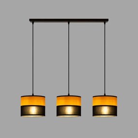 Lustră pe cablu ALBA 3xE27/15W/230V negru/maro