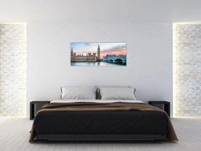 Tablou - Londra în culori pastelate (120x50 cm)