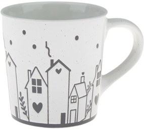 Cană ceramică Căsuțe III, 470 ml