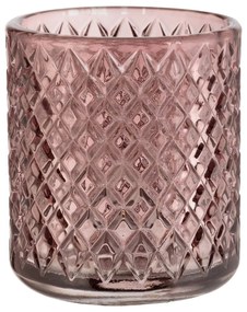 Suport pentru periuța de dinți roz închis din sticlă Atessa – Wenko