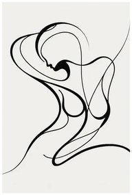 Tablou linie abstractă a femeii