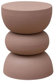 Masuta laterala, din metal, powder pink Forms