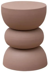 Masuta laterala, din metal, powder pink Forms