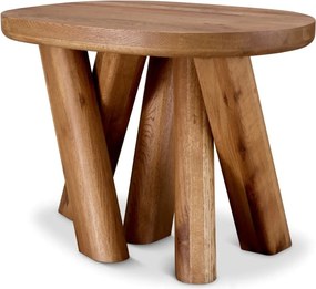 Masuta laterala design LUX din lemn de stejar Bayshore