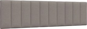 vidaXL Pernă pentru tăblie de pat, Hanko, gri taupe, 180 cm, material textil