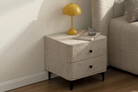 Noptiera ART DECO greige boucle