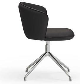 Set de scaune de sufragerie negru 2 buc. tapițat Add – Teulat