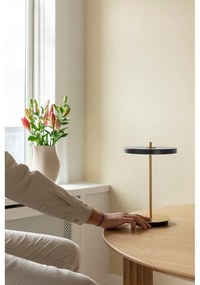 Veioză gri antracit LED cu intensitate reglabilă cu abajur din metal (înălțime 31 cm) Asteria Move – UMAGE