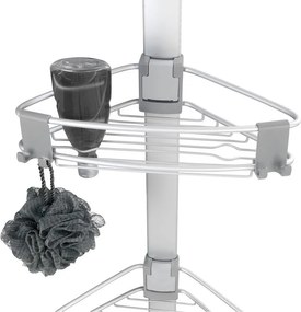 Raft pentru baie argintiu mat telescopic din aluminiu Purio – Wenko