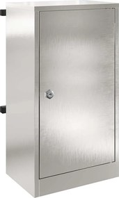 vidaXL cutie poștală cu ușă Argintiu 30 x 20 x 55 cm Oţel inoxidabil
