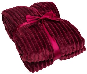 Patura microflanel PREMIUM 150x200 cm burgundia