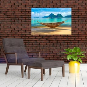 Tablou - Hamac pe plajă 3 (90x60 cm)